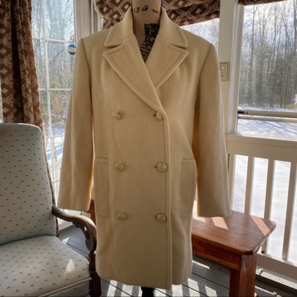 Michael Kors Cream Pea Coat - Picture 1 of 6